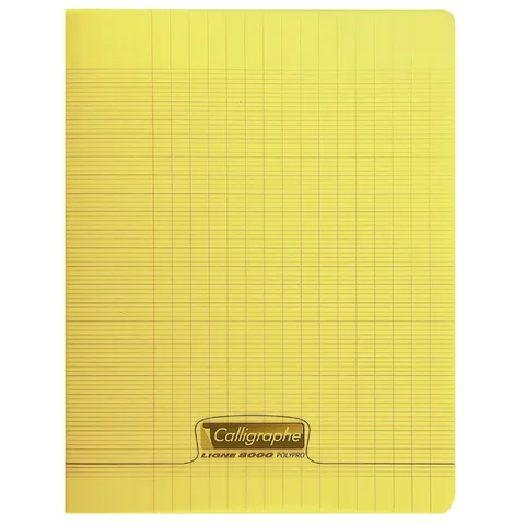 Cahier Polypro A4 – Seyès 96 Pages 90g Jaune – Calligraphe