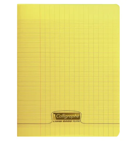 Cahier Polypro A4 – Seyès 96 Pages 90g Jaune – Calligraphe