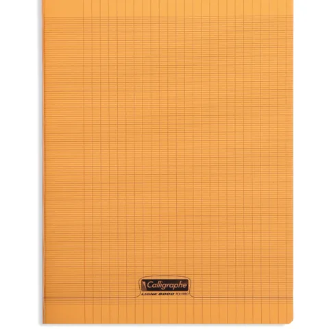 Cahier Polypro A4 – Seyès 96 Pages 90g Orange – Calligraphe