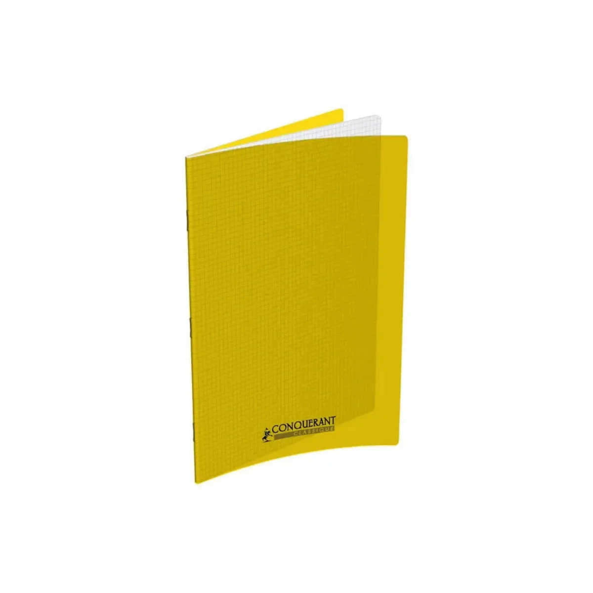 Cahier Polypro Conquérant17X22 96 Pages Seyès 90g Jaune – Conquérant