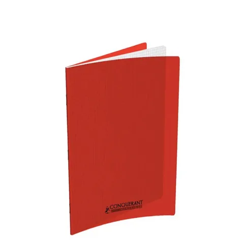 Cahier Polypro 17X22 96 Pages Seyès 90g Rouge – Conquérant