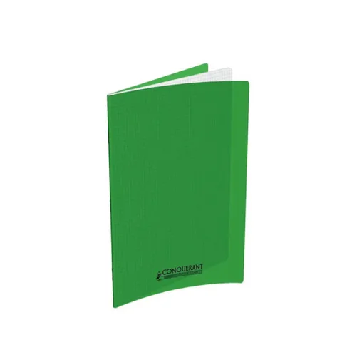 Cahier Polypro Conquérant17X22 96 Pages Seyès 90g Vert – Conquérant