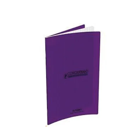 Cahier Polypro 17X22 96 Pages Seyès 90g Violet – Conquérant