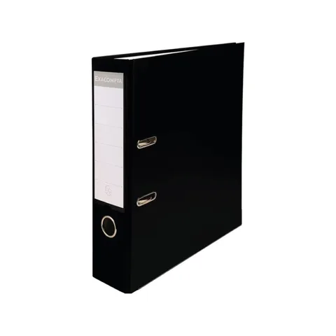Classeur à Levier A4 D80 Noir 2A Carton+PP – Exacompta