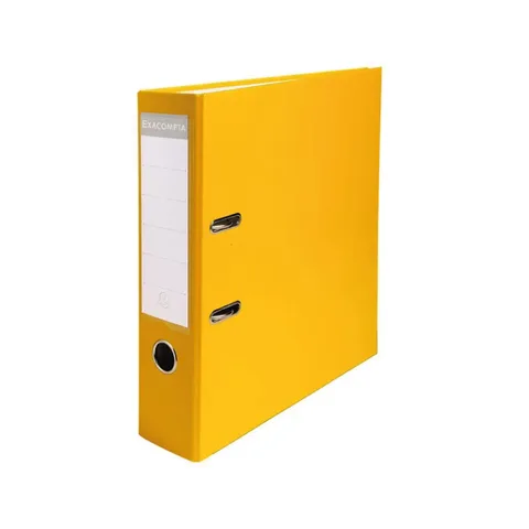 Classeur à Levier A4 D80 Jaune 2A Carton+PP – Exacompta
