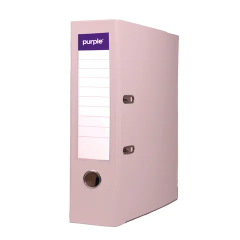 Classeur à Levier Purple PLASTIPAP Essential A4 – Dos 75 mm – Beige