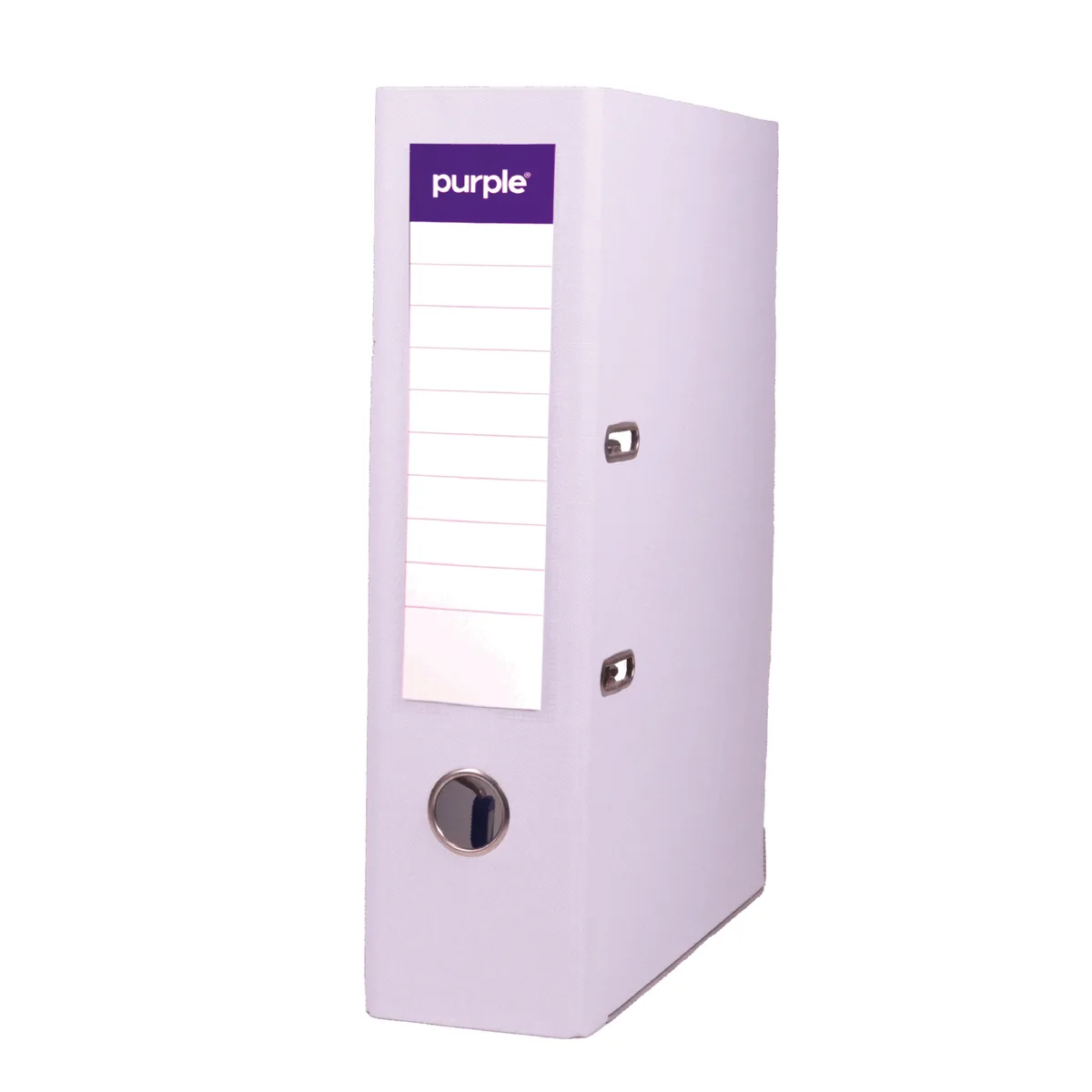 Classeur à Levier Purple PLASTIPAP Essential A4 – Dos 75 mm – Blanc