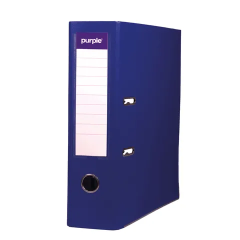 Classeur à Levier Purple PLASTIPAP Essential A4 – Dos 75 mm – Bleu
