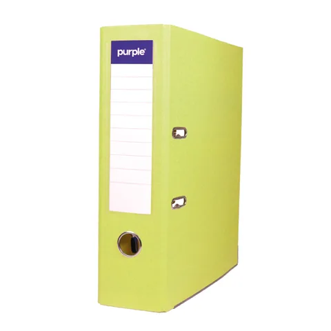 Classeur à Levier Purple PLASTIPAP Essential A4 – Dos 75 mm – Jaune Pastel