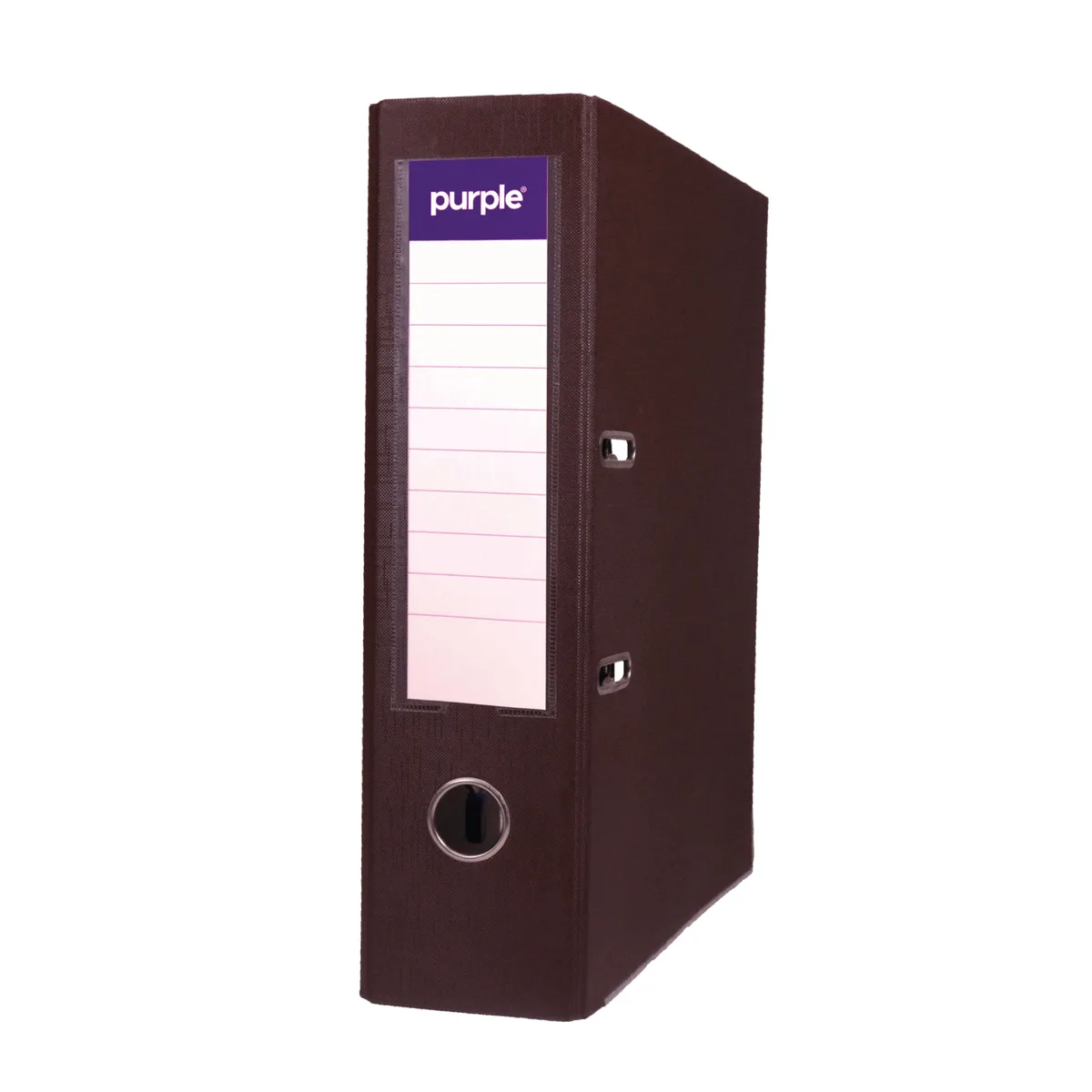 Classeur à Levier Purple PLASTIPAP Essential A4 – Dos 75 mm – Marron