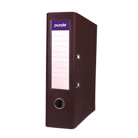 Classeur à Levier Purple PLASTIPAP Essential A4 – Dos 75 mm – Marron