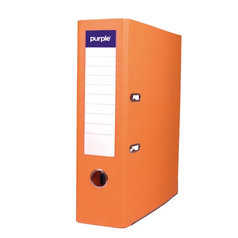 Classeur à Levier Purple PLASTIPAP Essential A4 – Dos 75 mm – Orange