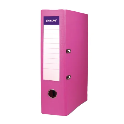Classeur à Levier Purple PLASTIPAP Essential A4 – Dos 75 mm – Rose