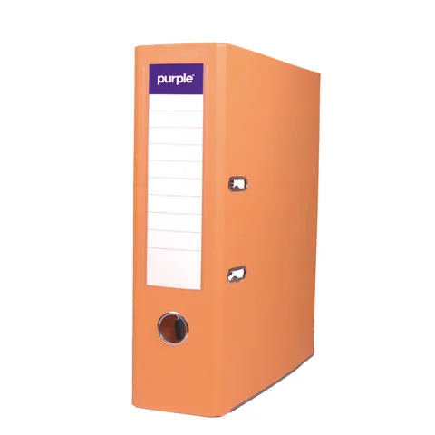 Classeur à Levier Purple PLASTIPAP Essential A4 – Dos 75 mm – Saumon