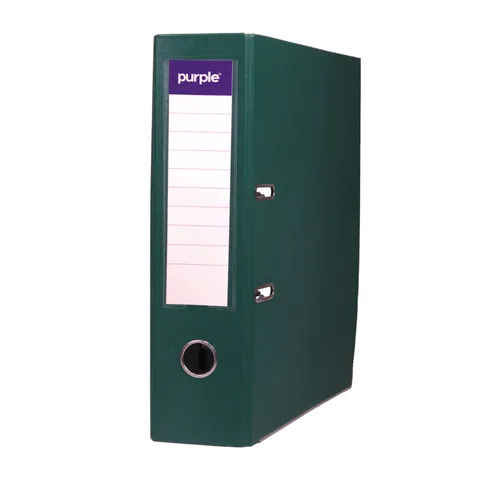 Classeur à Levier Purple PLASTIPAP Essential A4 – Dos 75 mm – Vert