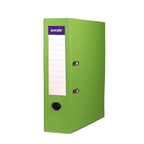 Classeur à Levier Purple PLASTIPAP Essential A4 – Dos 75 mm – Vert Clair
