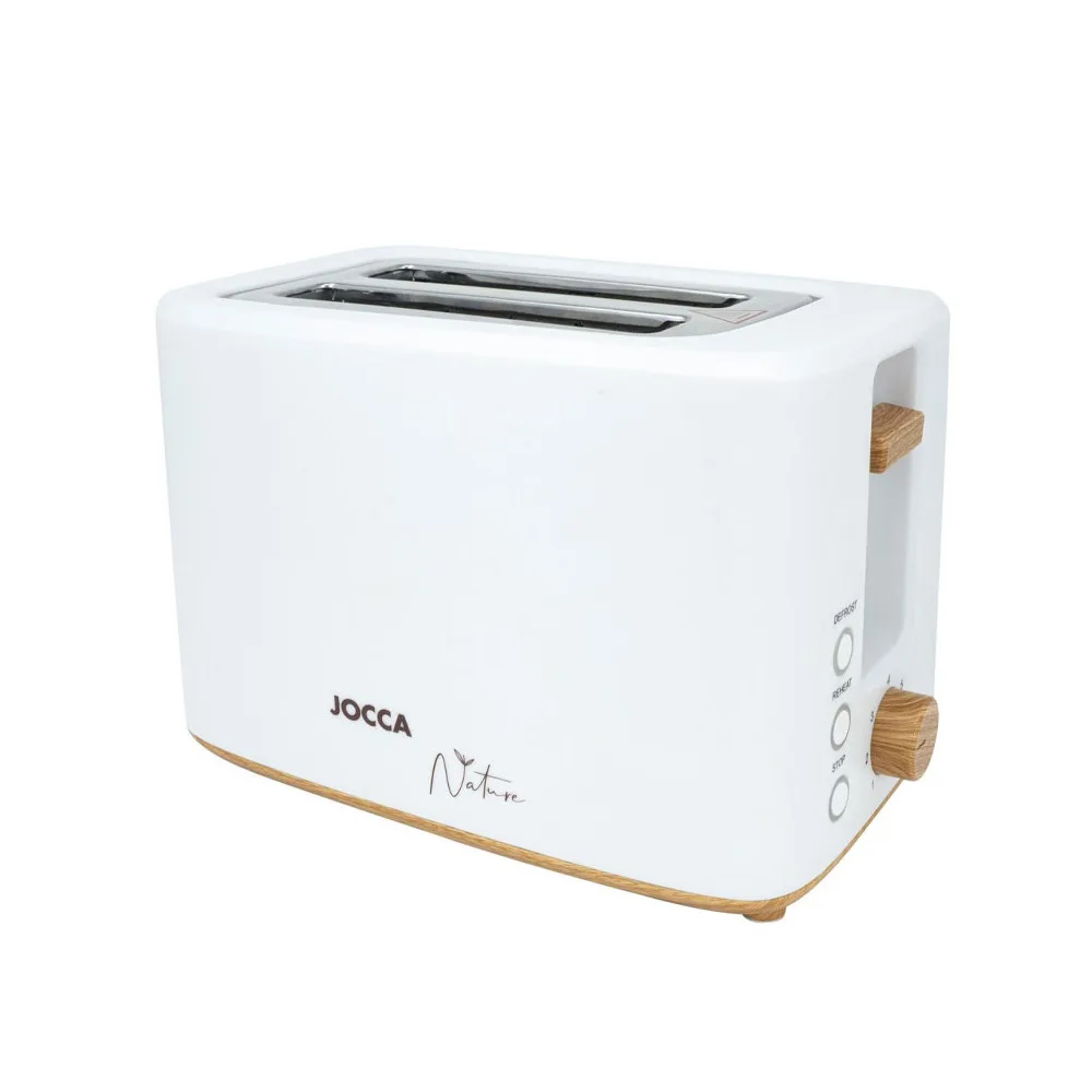 Grille-pain 2 fentes larges 700 W Nature Bambou – JOCCA