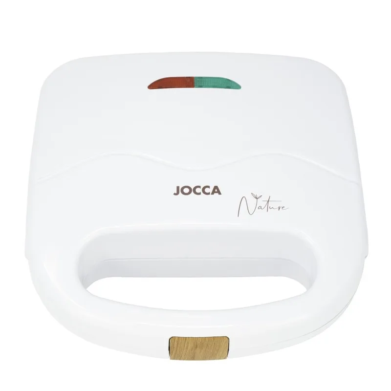 Appareil à panini 750 W plaques antiadhésives, blanc – JOCCA