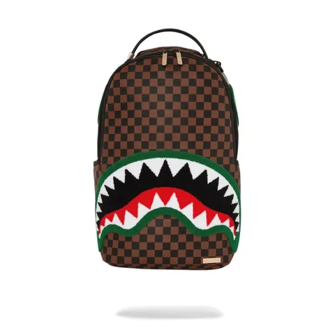 Sac à Dos Romeo Air Italia Shark, Damier Marron – SPRAYGROUND