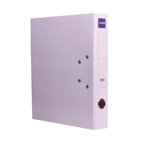 Classeur à Levier Purple Essential A4 – Dos 55 mm – Blanc