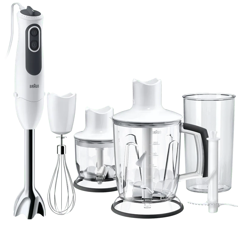 Braun MQ3145WH Mixeur Plongeant 5 en 1 Blanc 1.25 L 750W