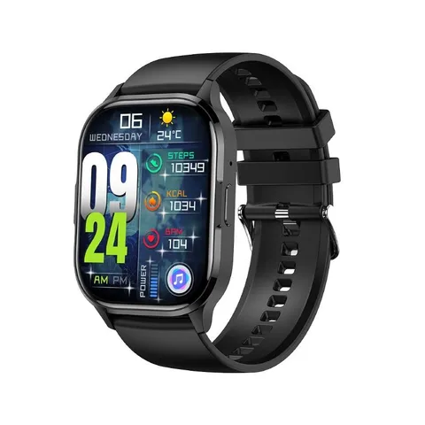 Montre Connectée Blisbond Alpha HD 2.0" IP68 - Noir