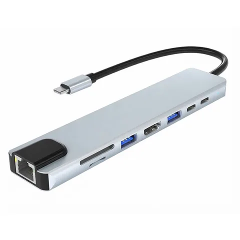 Hub USB-C 7-en-1 Blisbond DS03 - HDMI 4K & RJ45 100W