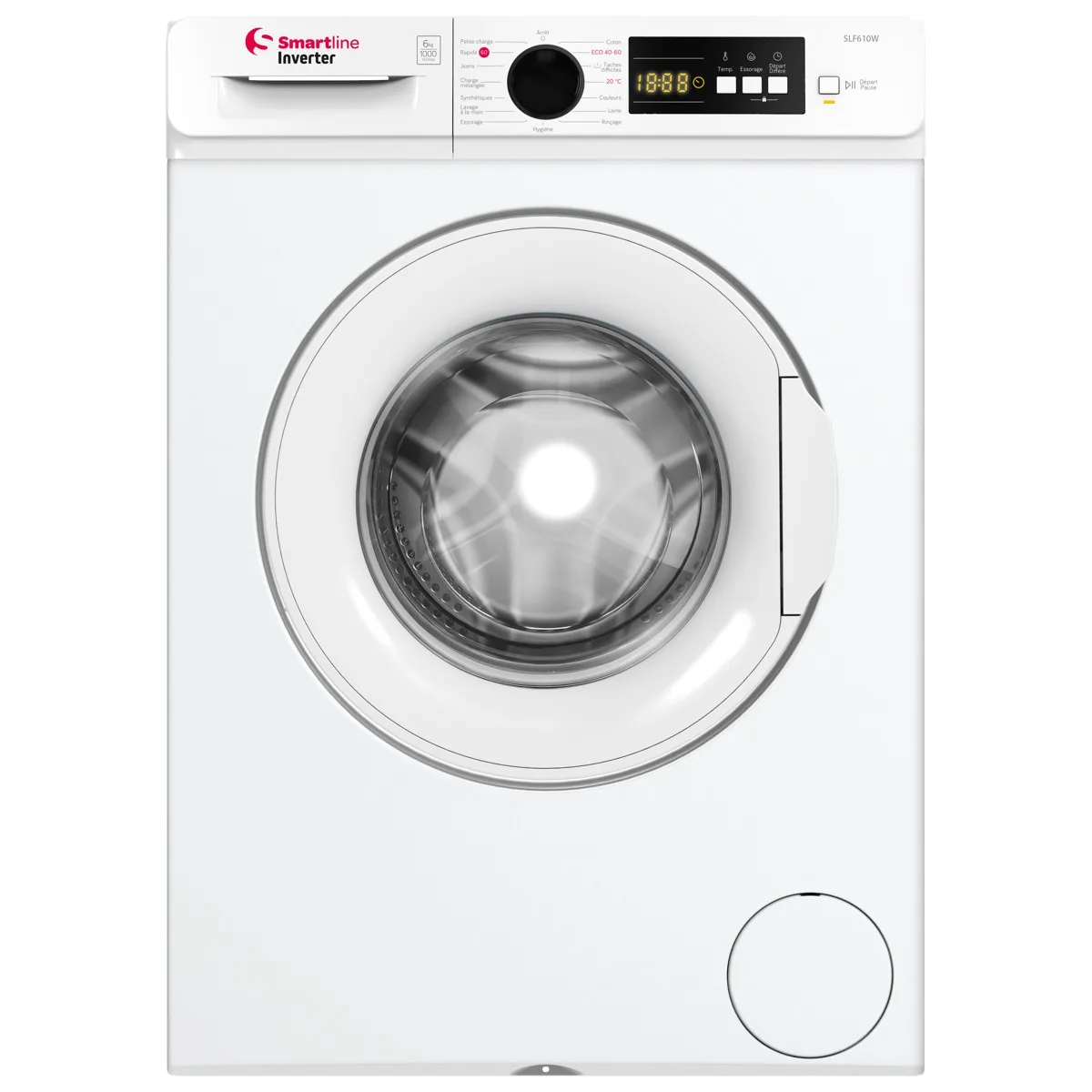 Smartline SLF610W Lave-linge Frontale 6 KG Inverter Blanc