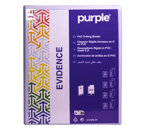 Classeur Rigide PP - 4 Anneaux en D Dos 40 EVIDENCE