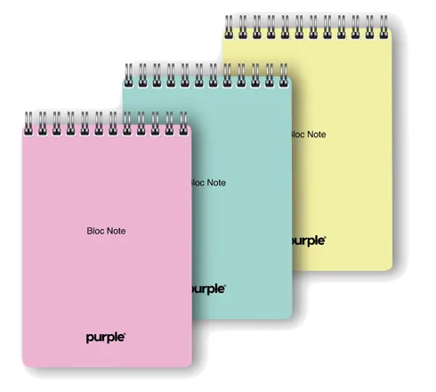 Bloc Note Wiro PP 100 Pages A5 PASTEL