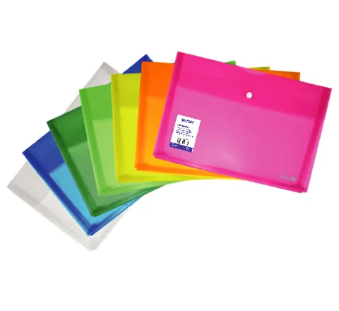 Pochette à bouton 24x32 avec soufflet COLORPROTECT