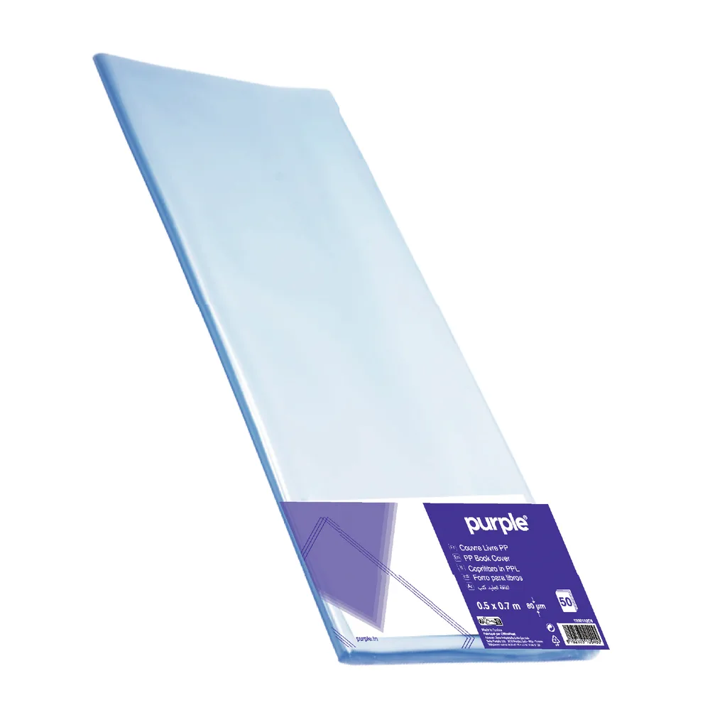 Couvre Livre en PP 70x50cm 80Mic