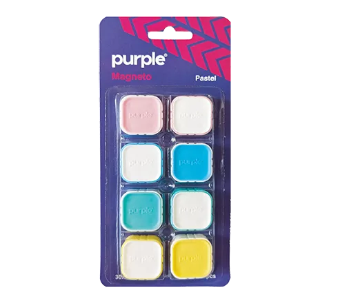 Blister 8 Aimants Magneto PASTEL