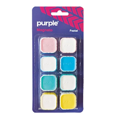 Blister 8 Aimants Magneto PASTEL