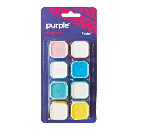 Blister 8 Aimants Magneto PASTEL