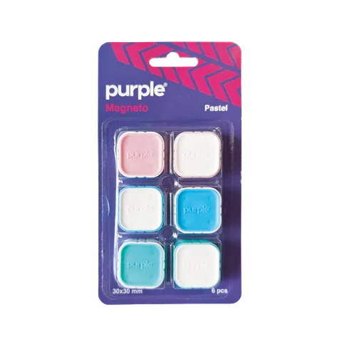 Blister 6 Aimants Magneto PASTEL