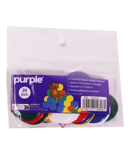 Pochette 20 Jetons Plastiques