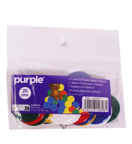 Pochette 20 Jetons Plastiques