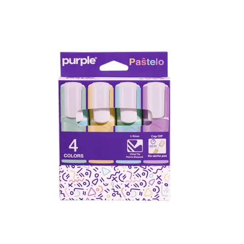 Etui 4 Surligneur PASTELO