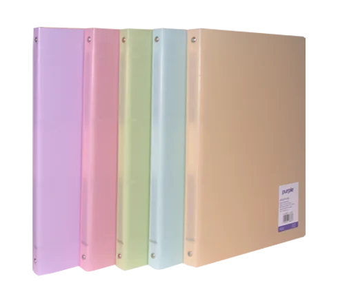 Classeur PP Souple 4 Anneaux Dos 20mm VELVET PASTEL