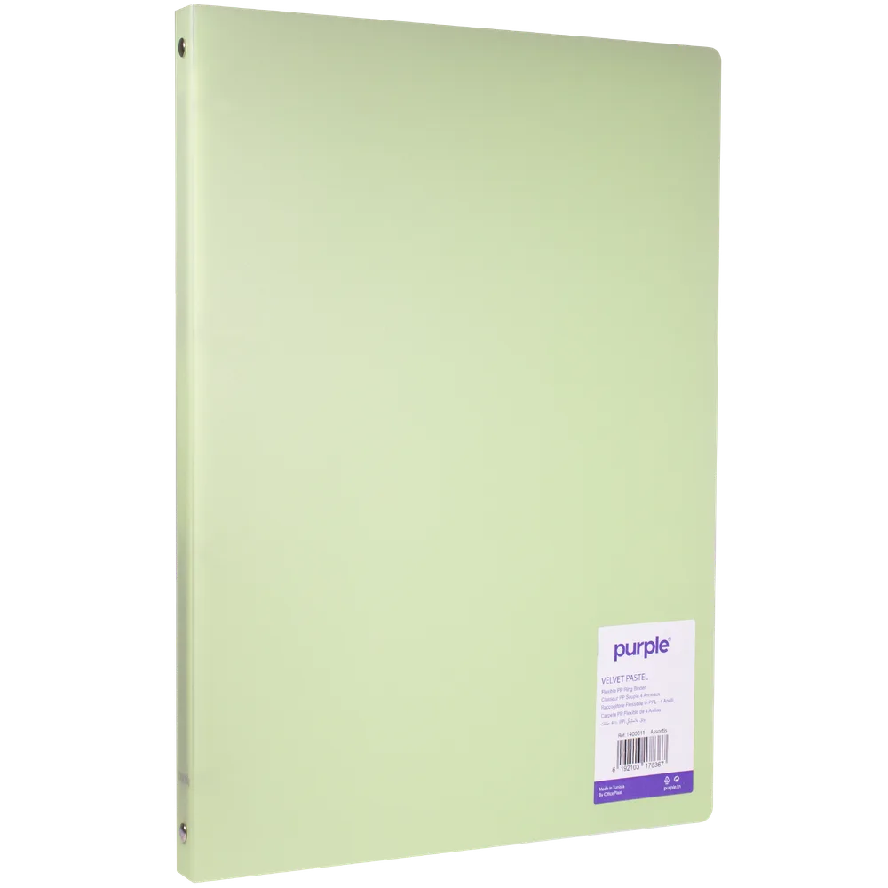 Classeur PP Souple 4 Anneaux Dos 20mm VELVET PASTEL — photo 4