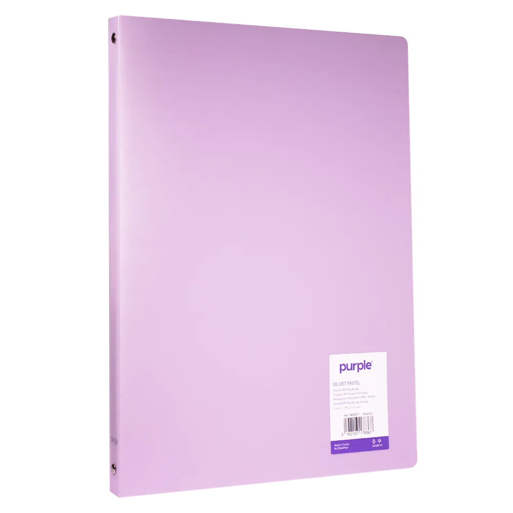 Classeur PP Souple 4 Anneaux Dos 20mm VELVET PASTEL — photo 5