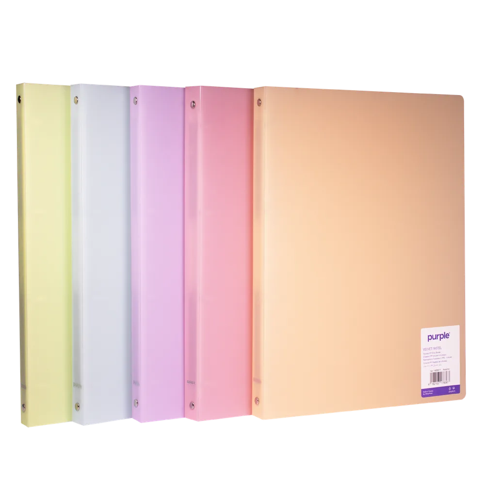 Classeur PP Souple 4 Anneaux Dos 20mm VELVET PASTEL — photo 7