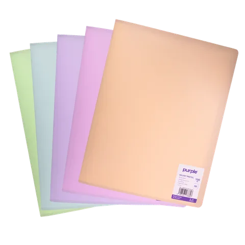 Protège Documents 100 Vues VELVET PASTEL
