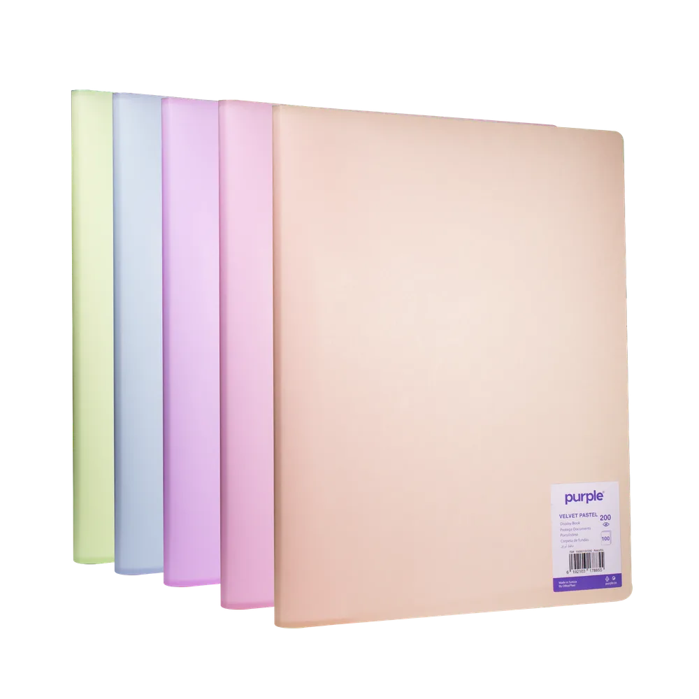 Protège Documents 200 Vues VELVET PASTEL