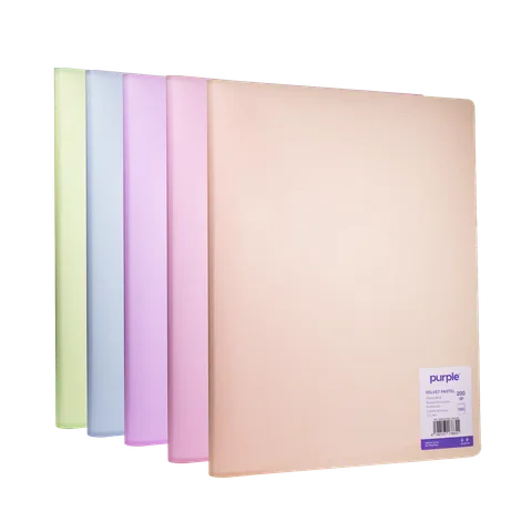 Protège Documents 200 Vues VELVET PASTEL