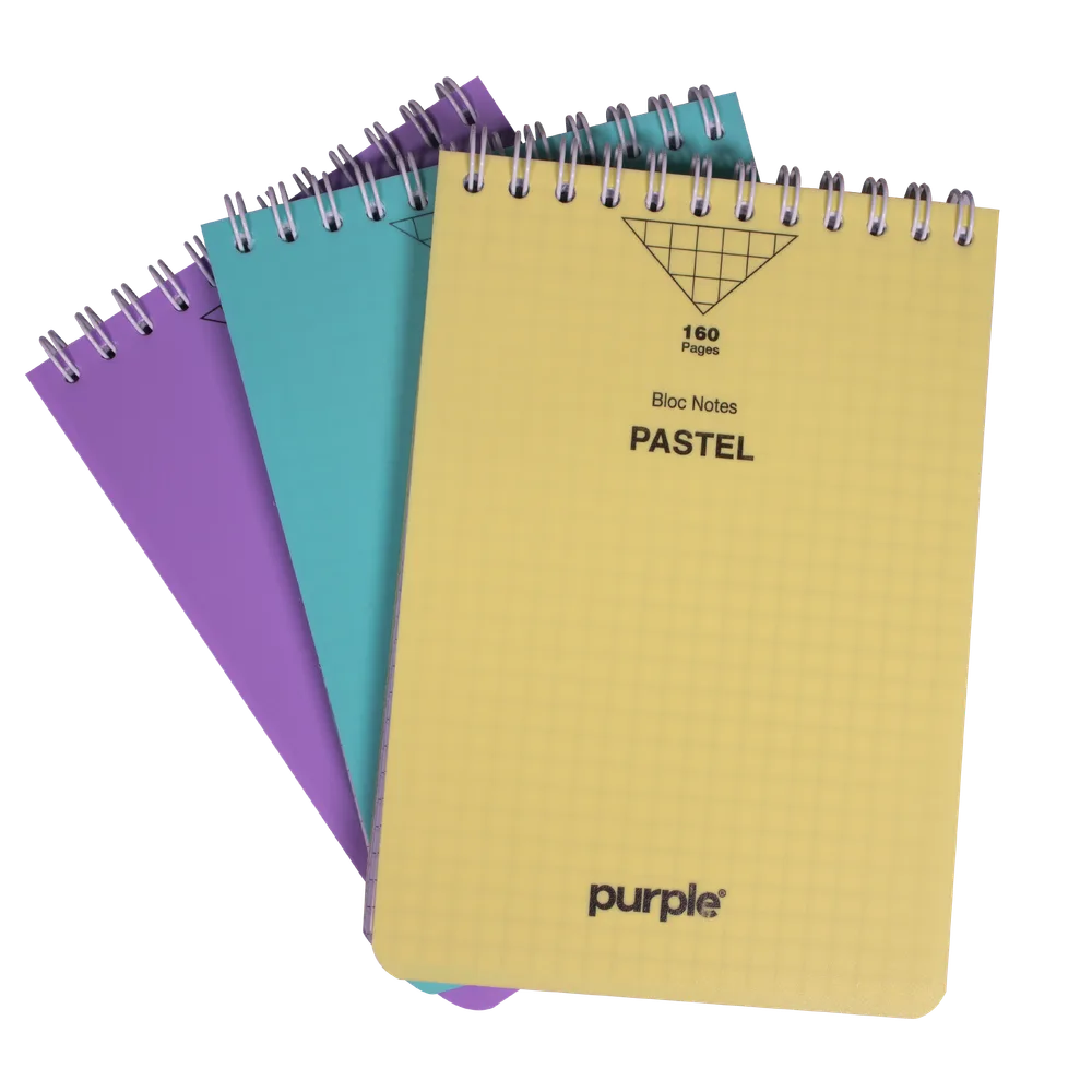 Bloc Note Wiro 160 Pages A7 PASTEL