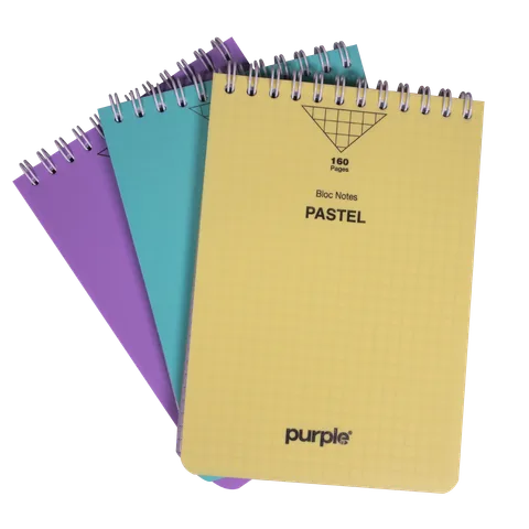 Bloc Note Wiro 160 Pages A7 PASTEL