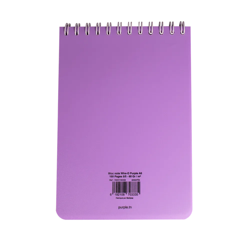 Bloc Note Wiro 160 Pages A7 PASTEL — photo 12