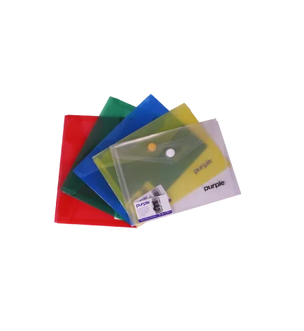 Pochette à bouton PP Translucide A6 COLORPROTECT